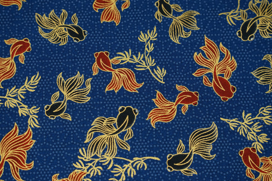 Equilibrio dei Pesci Rossi - Demekin to Oranda - Blu Navy