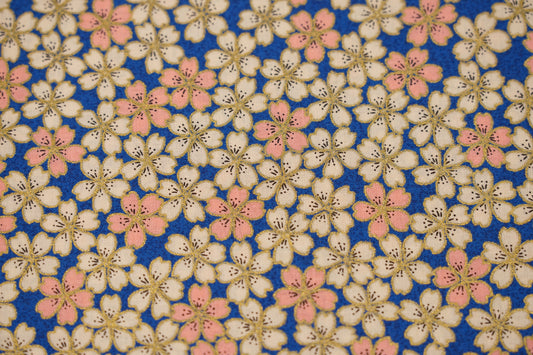 Small Sakura - Fiorellini di Ciliegio - Blu Royal