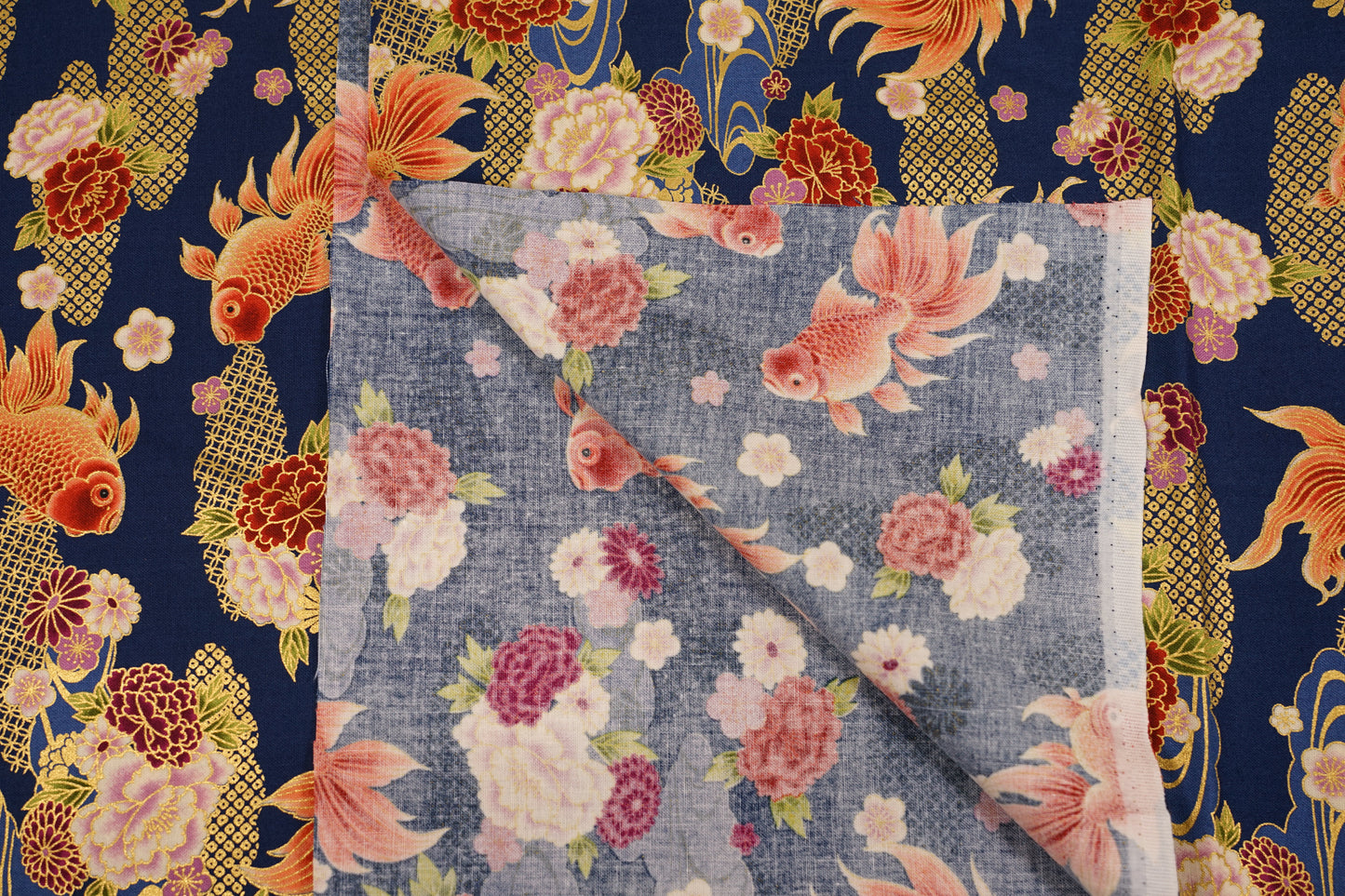 Regina dei Pesci Rossi - Botan to Kingyo - Blu Navy