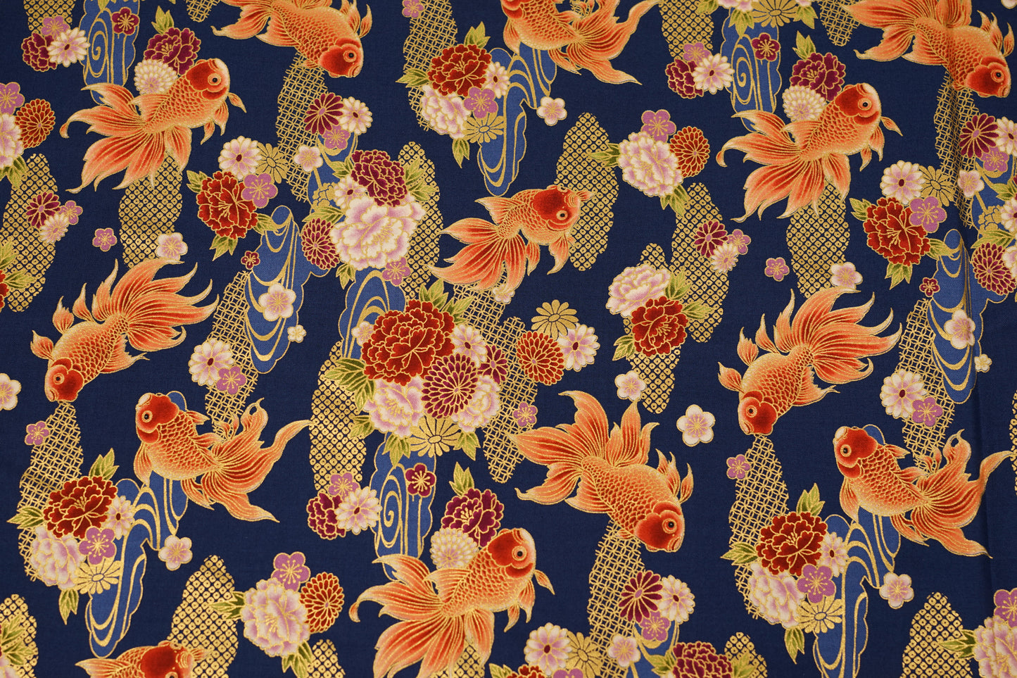 Regina dei Pesci Rossi - Botan to Kingyo - Blu Navy