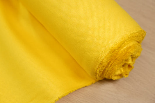 Canvas Lino Cotone Tinta Unita — Giallo