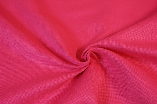 Canvas Lino Cotone Tinta Unita — Fucsia