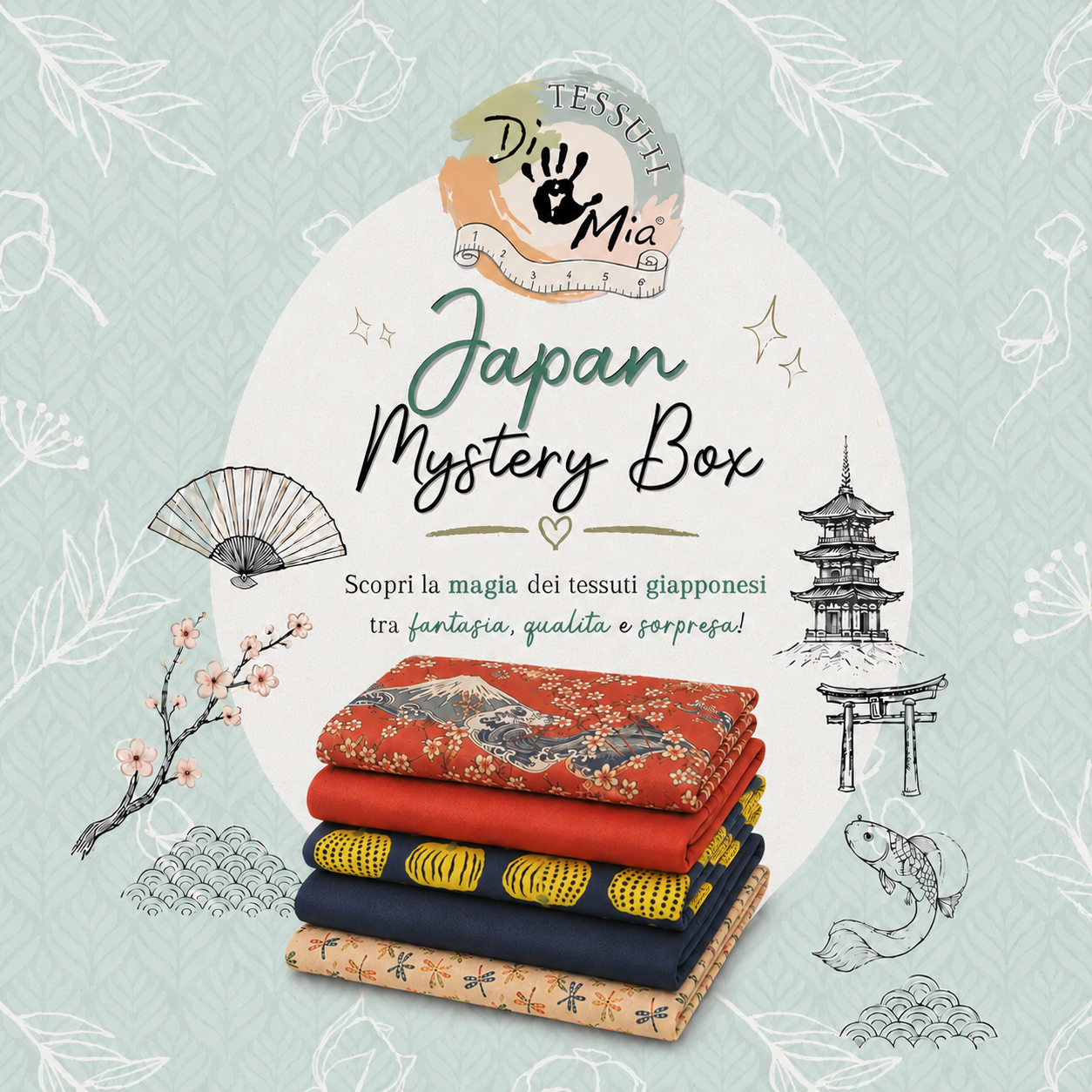 Japan Mystery Box – Selezione Fat Quarter Giapponesi Assortiti