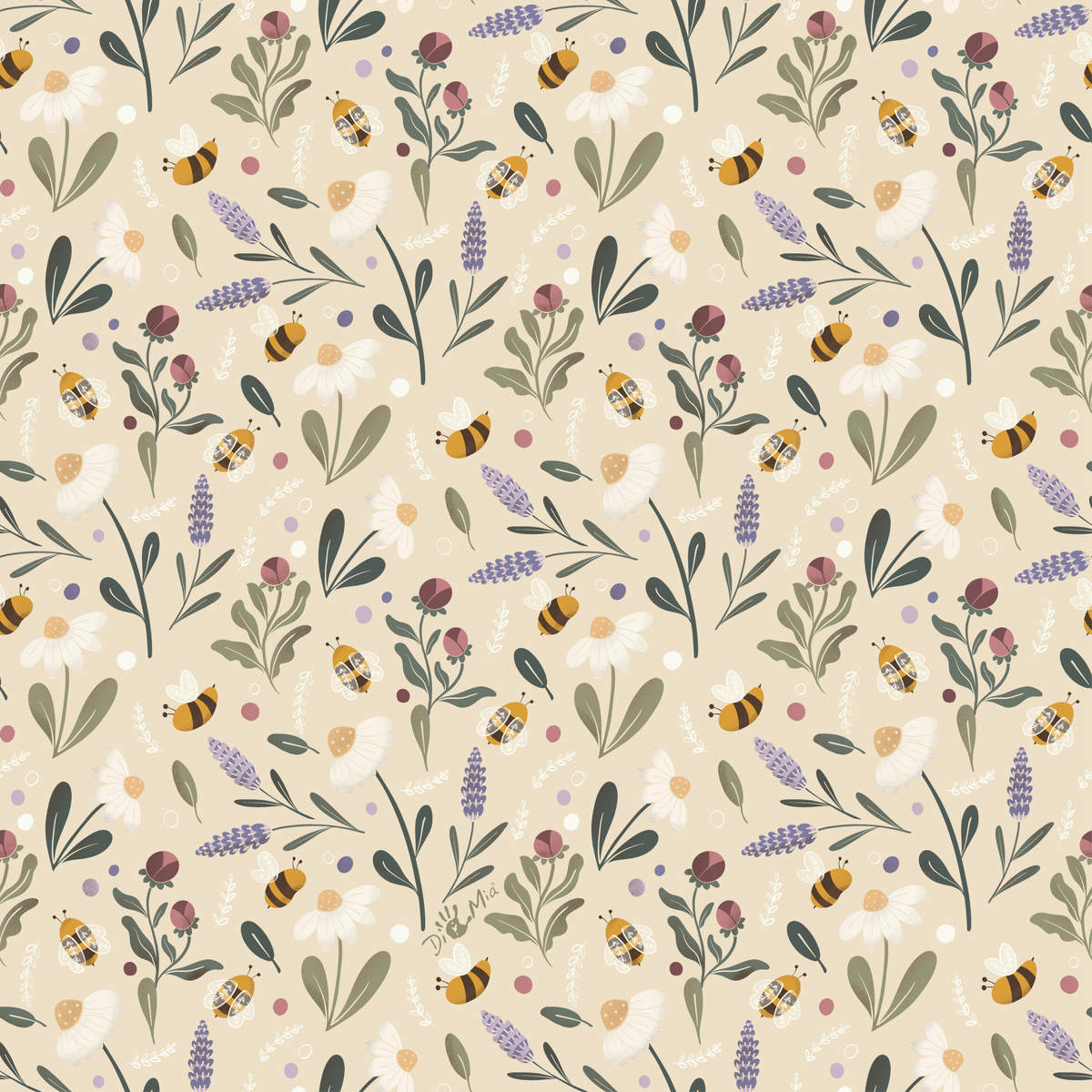 DiManoMia Originals - Bee Happy - Beige