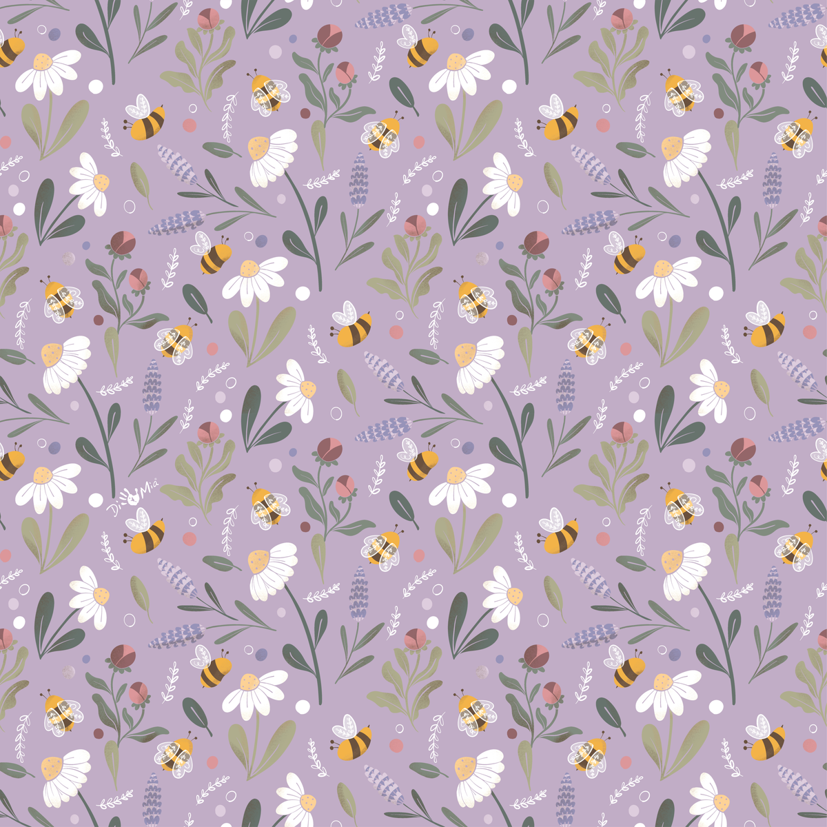 DiManoMia Originals - Bee Happy - Lilla