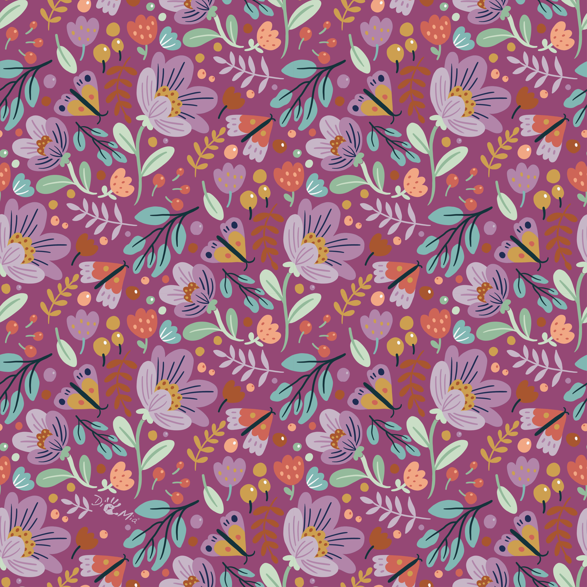 DiManoMia Originals - Happy Crocus - Malva