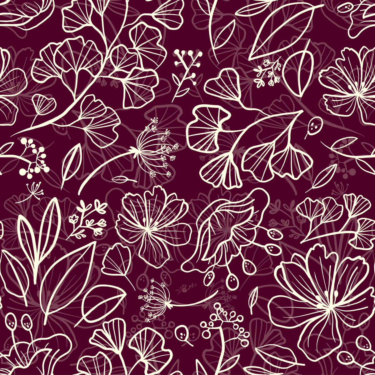 DiManoMia Originals - Bloom - Burgundy