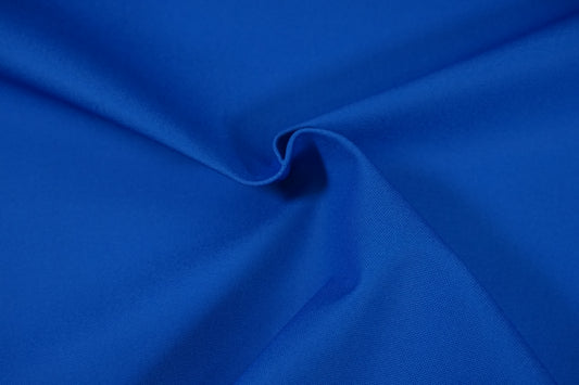 Canvas Cotone Tinta Unita Giapponese — Blu Royal