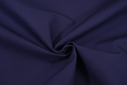 Canvas Cotone Tinta Unita Giapponese — Blu Navy