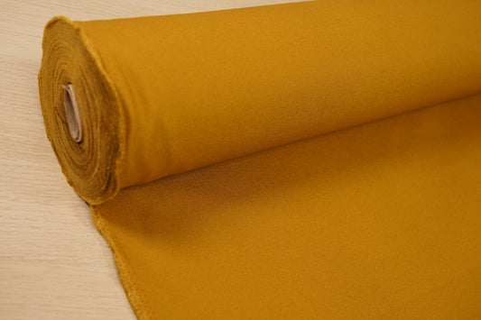 Canvas Cotone Tinta Unita Giapponese — Ocra