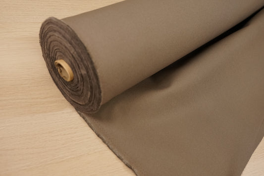 Canvas Cotone Tinta Unita Giapponese — Tortora