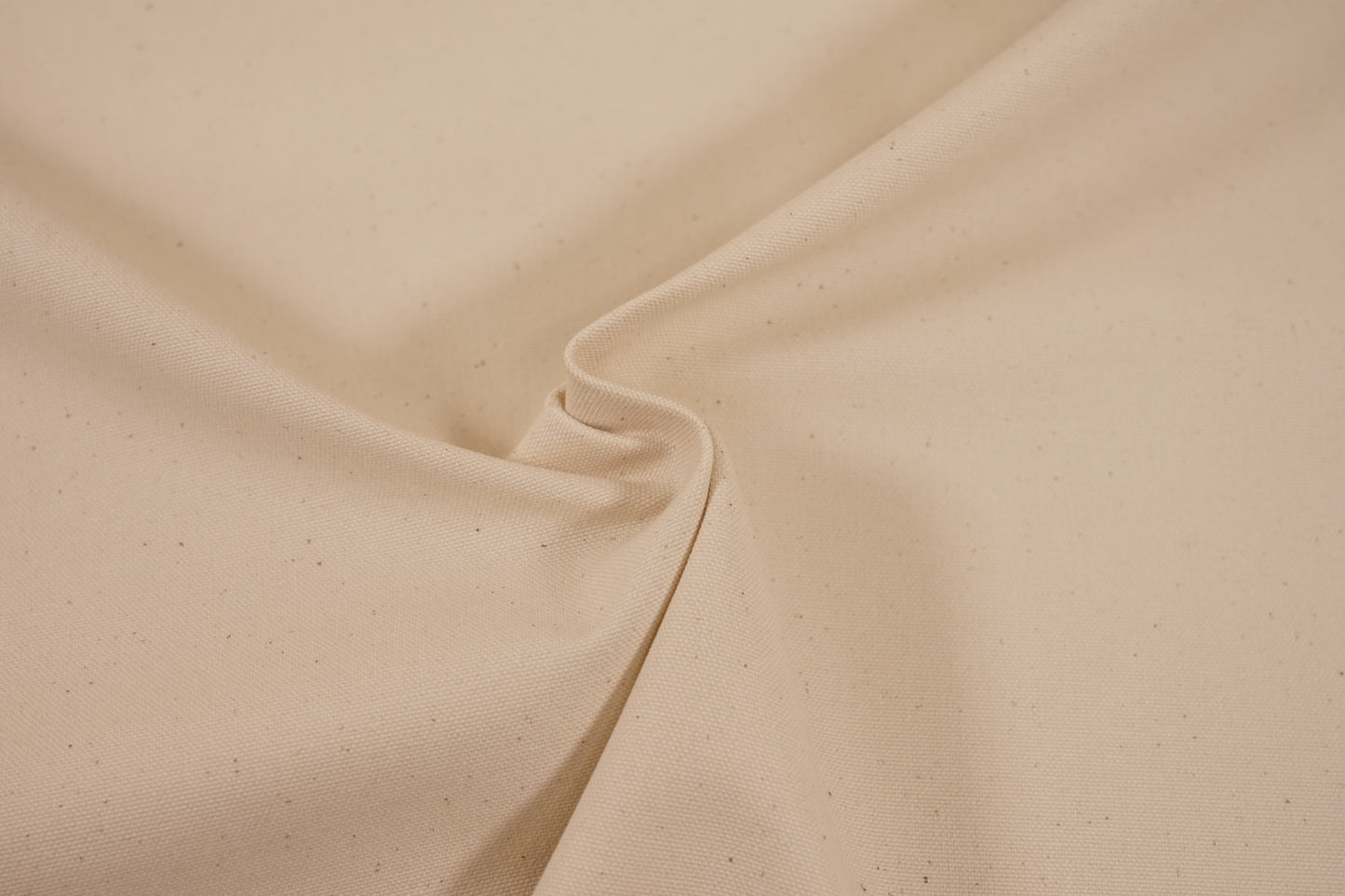 Canvas Cotone Tinta Unita Giapponese — Ecrù