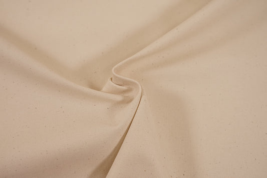 Canvas Cotone Tinta Unita Giapponese — Ecrù