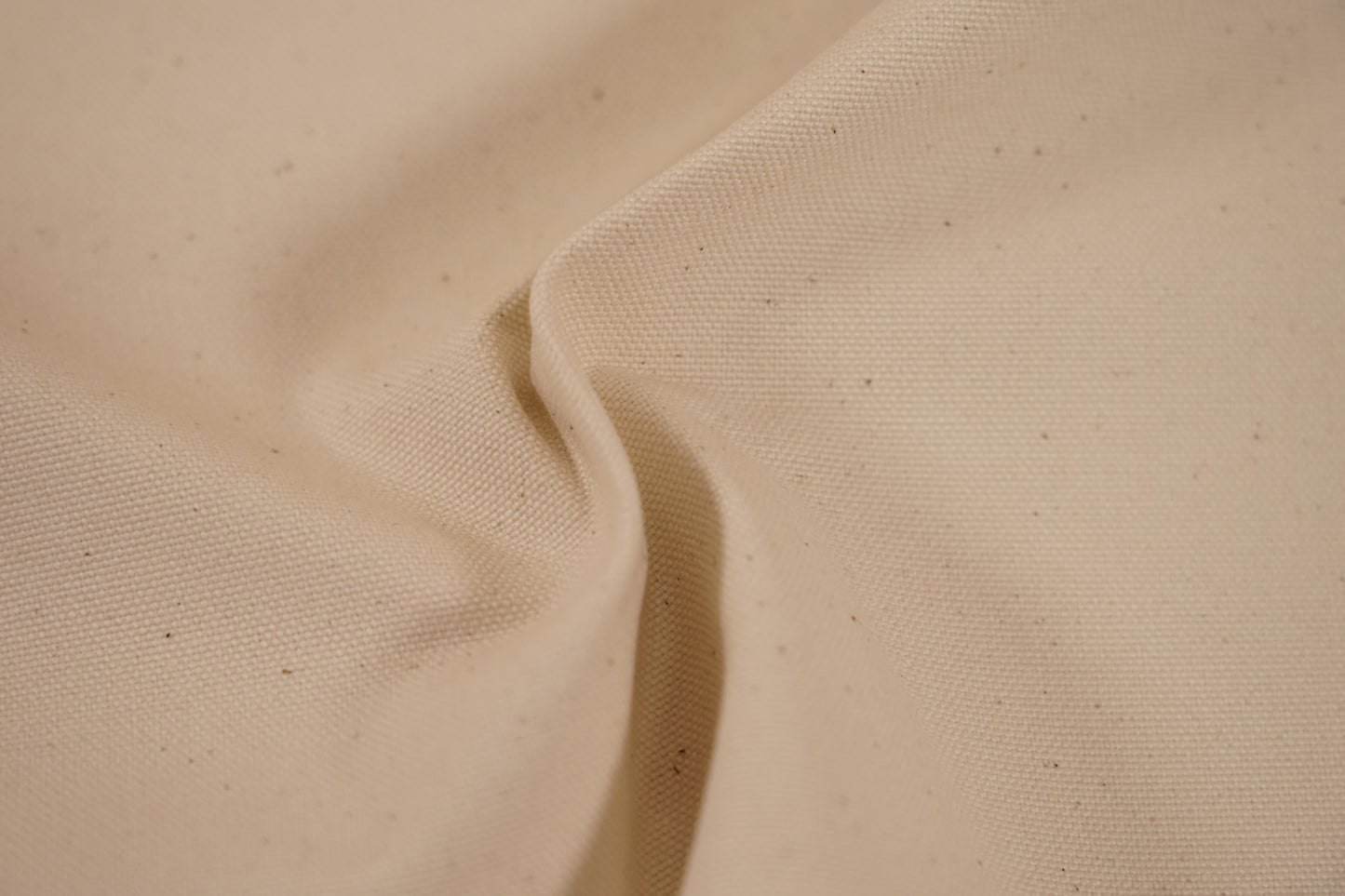 Canvas Cotone Tinta Unita Giapponese — Ecrù