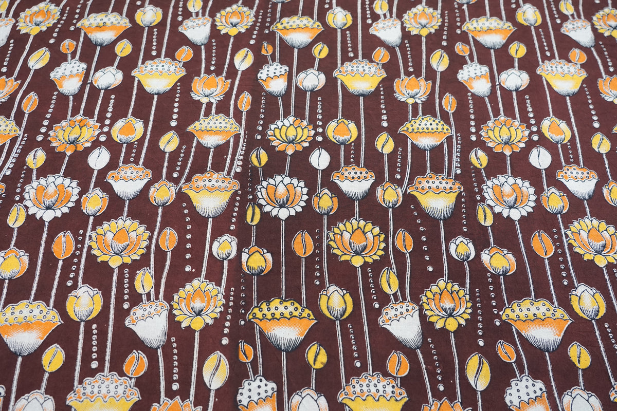 Indian Floral - Bordeaux
