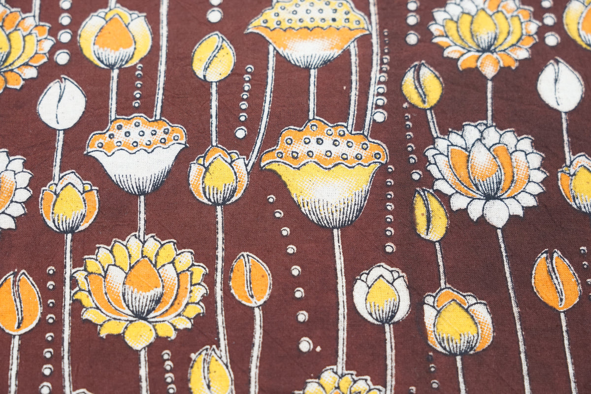 Indian Floral - Bordeaux
