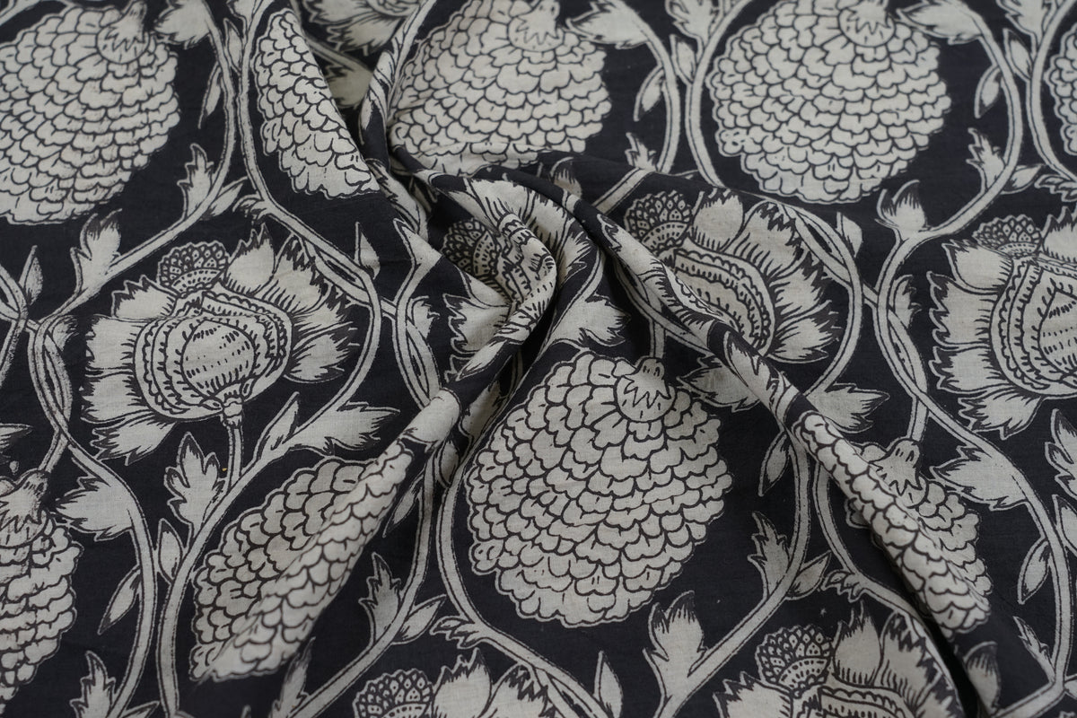 Indian Floral - Nero