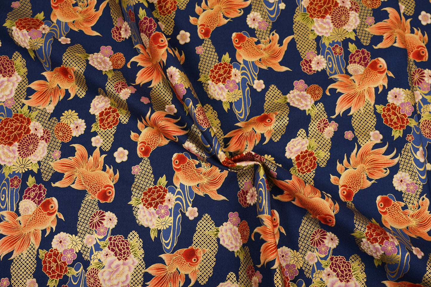 Regina dei Pesci Rossi - Botan to Kingyo - Blu Navy