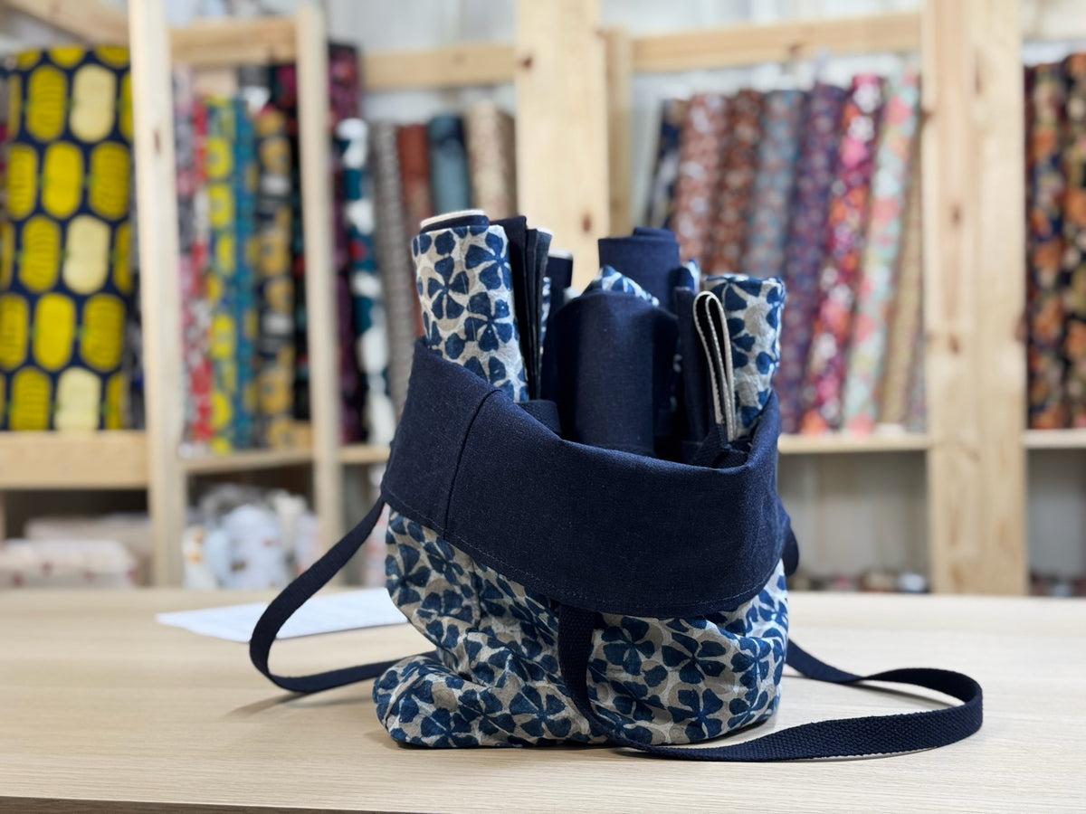 Kit Tote Bag Double Face – Denim Giapponese & Indaco Bagru Indiano