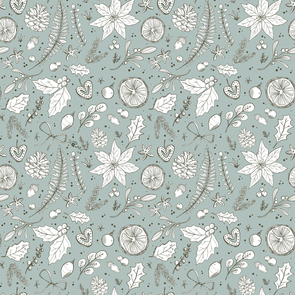 DiManoMia Originals - Vintage Christmas - Celeste Polvere
